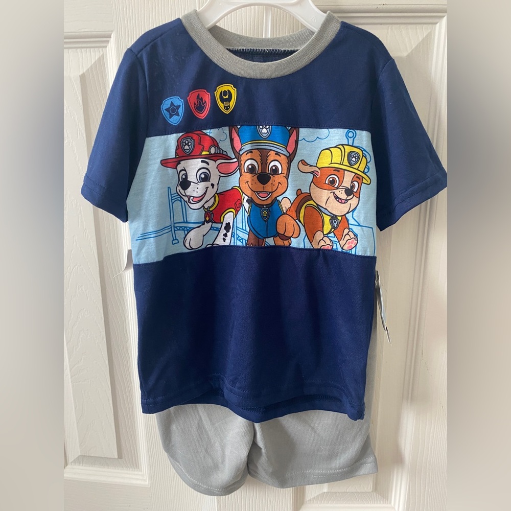 NWT 2-Piece Paw Patrol T-Shirt & Short Set